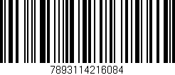 Código de barras (EAN, GTIN, SKU, ISBN): '7893114216084'