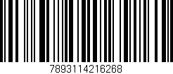 Código de barras (EAN, GTIN, SKU, ISBN): '7893114216268'