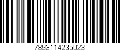 Código de barras (EAN, GTIN, SKU, ISBN): '7893114235023'