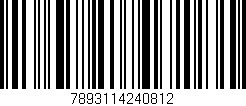 Código de barras (EAN, GTIN, SKU, ISBN): '7893114240812'