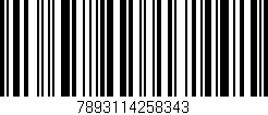 Código de barras (EAN, GTIN, SKU, ISBN): '7893114258343'