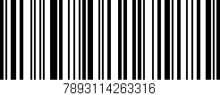 Código de barras (EAN, GTIN, SKU, ISBN): '7893114263316'