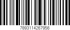 Código de barras (EAN, GTIN, SKU, ISBN): '7893114267956'