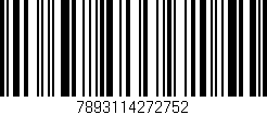 Código de barras (EAN, GTIN, SKU, ISBN): '7893114272752'