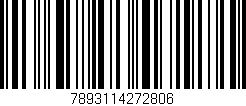 Código de barras (EAN, GTIN, SKU, ISBN): '7893114272806'