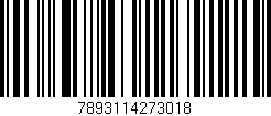 Código de barras (EAN, GTIN, SKU, ISBN): '7893114273018'