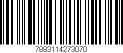 Código de barras (EAN, GTIN, SKU, ISBN): '7893114273070'