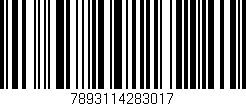 Código de barras (EAN, GTIN, SKU, ISBN): '7893114283017'