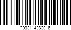 Código de barras (EAN, GTIN, SKU, ISBN): '7893114363016'