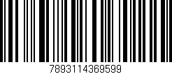 Código de barras (EAN, GTIN, SKU, ISBN): '7893114369599'