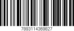 Código de barras (EAN, GTIN, SKU, ISBN): '7893114369827'