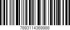 Código de barras (EAN, GTIN, SKU, ISBN): '7893114369988'