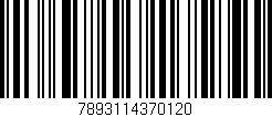 Código de barras (EAN, GTIN, SKU, ISBN): '7893114370120'