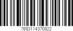 Código de barras (EAN, GTIN, SKU, ISBN): '7893114370922'