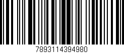 Código de barras (EAN, GTIN, SKU, ISBN): '7893114394980'