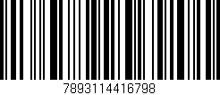 Código de barras (EAN, GTIN, SKU, ISBN): '7893114416798'