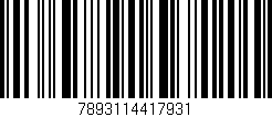 Código de barras (EAN, GTIN, SKU, ISBN): '7893114417931'