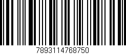 Código de barras (EAN, GTIN, SKU, ISBN): '7893114768750'
