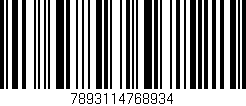 Código de barras (EAN, GTIN, SKU, ISBN): '7893114768934'