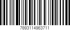 Código de barras (EAN, GTIN, SKU, ISBN): '7893114963711'