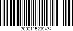 Código de barras (EAN, GTIN, SKU, ISBN): '7893115209474'