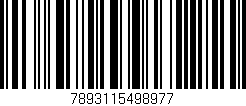 Código de barras (EAN, GTIN, SKU, ISBN): '7893115498977'