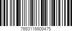 Código de barras (EAN, GTIN, SKU, ISBN): '7893116809475'