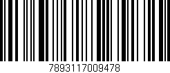 Código de barras (EAN, GTIN, SKU, ISBN): '7893117009478'