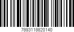 Código de barras (EAN, GTIN, SKU, ISBN): '7893118820140'