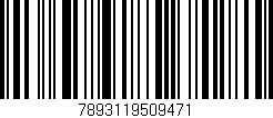 Código de barras (EAN, GTIN, SKU, ISBN): '7893119509471'