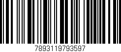 Código de barras (EAN, GTIN, SKU, ISBN): '7893119793597'