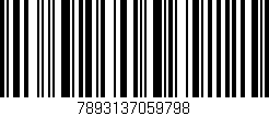 Código de barras (EAN, GTIN, SKU, ISBN): '7893137059798'