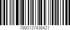 Código de barras (EAN, GTIN, SKU, ISBN): '7893137436421'