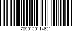 Código de barras (EAN, GTIN, SKU, ISBN): '7893139114631'