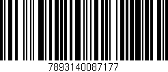 Código de barras (EAN, GTIN, SKU, ISBN): '7893140087177'