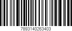 Código de barras (EAN, GTIN, SKU, ISBN): '7893140263403'