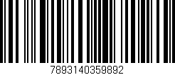 Código de barras (EAN, GTIN, SKU, ISBN): '7893140359892'