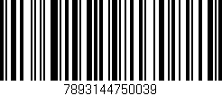 Código de barras (EAN, GTIN, SKU, ISBN): '7893144750039'