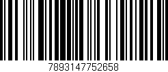 Código de barras (EAN, GTIN, SKU, ISBN): '7893147752658'