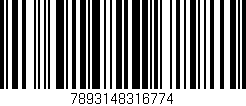 Código de barras (EAN, GTIN, SKU, ISBN): '7893148316774'