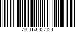 Código de barras (EAN, GTIN, SKU, ISBN): '7893149327038'