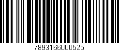 Código de barras (EAN, GTIN, SKU, ISBN): '7893166000525'