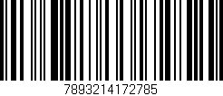 Código de barras (EAN, GTIN, SKU, ISBN): '7893214172785'