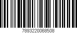 Código de barras (EAN, GTIN, SKU, ISBN): '7893220068508'