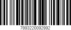 Código de barras (EAN, GTIN, SKU, ISBN): '7893220092992'