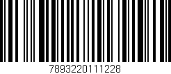 Código de barras (EAN, GTIN, SKU, ISBN): '7893220111228'