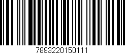 Código de barras (EAN, GTIN, SKU, ISBN): '7893220150111'