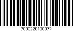 Código de barras (EAN, GTIN, SKU, ISBN): '7893220188077'