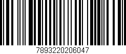 Código de barras (EAN, GTIN, SKU, ISBN): '7893220206047'