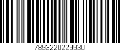 Código de barras (EAN, GTIN, SKU, ISBN): '7893220229930'